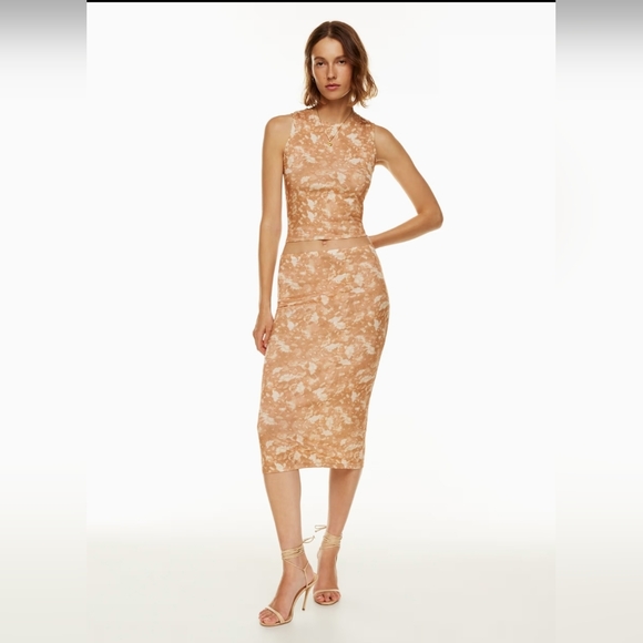 ARITZIA Wilfred fiction Tube Midi Skirt Stretch Black Size 2XS - Picture 6 of 11